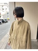 黒髪とボブ