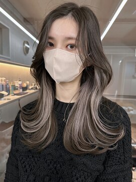 サイン 表参道(SIGN) 韓国ヘアイメチェンハッシュカット似合わせカットレッドブラウン