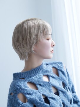 ラフィスヘアーチル 松山大街道(La fith hair chill) 【La fith】丸みショート×ハイトーンカラー