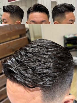 ヨシザワインク プレミアム 横浜 桜木町店(YOSHIZAWA Inc. PREMIUM) メンズバーバーアイロンパーマフロントサンプル/スキンフェード