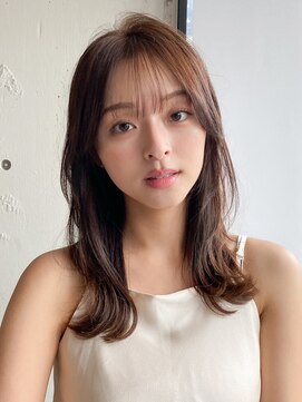 エトラ 渋谷店(etora) 前髪 ネビージュ ボブルフ 黒髪 ワンレン 小顔 "