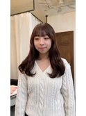 【顔周りカットSayaka】暗すぎないラベンダーブラウン！