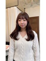 スイート ヘアデザイン(Suite HAIR DESIGN)&nbsp;【顔周りカットSayaka】暗すぎないラベンダーブラウン！