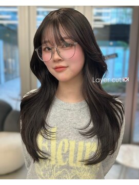 クム(kumu) 韓国へア/レイヤー/顔周り/ボブ/透明感カラー
