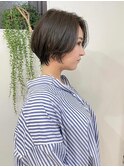 絶壁解消/ひし形/くびれ/大人ショートボブ/60代50代40