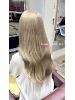 ポイントファイブバイソレイユ 小松店.5 by SOLEIL)&nbsp;ロング髪質改善ブリーチハニーミルクティーカラー