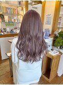 透明感可愛いラベンダーブラウン