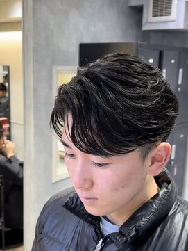 曲がる縮毛矯正専門店 バイ レイズ 名駅(曲がる縮毛矯正専門店 by RAYS) 毛流れフェザーパーマフェザーショート刈り上げセンターパート h