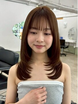 ハニー 町田(HONEY) レイヤーカット/シャギー/マロンベージュ/髪質改善/バイカルテ1