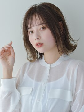 黒髪/クラゲヘアー/オリーブグレー/小顔/ココアベージュ