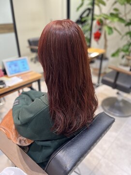 ケンジ 南林間(KENJE) 艶髪×レイヤー×ピンクカラー【南林間】