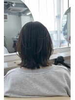 ティエル 町田店(tiel)&nbsp;【王道ひし形】レイヤーボブ×淡色ベージュ