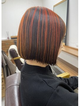 ランプ(Lamp) くびレイヤー グレーベージュ 白髪染め 白髪ぼかし 髪質改善