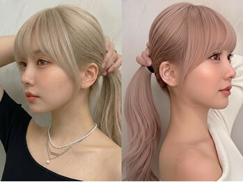 ロウル 渋谷(LOWRL)の写真/<レイヤーカット/韓国くびれカット>顔周り小顔カットで垢抜け効果*[渋谷/ブリーチ/ダブルカラー/学割U24]