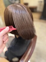 アンドヘアー 西葛西(&-HAIR)&nbsp;ブリーチを使わない明るい白髪染め柔らかいヘアスタイルに
