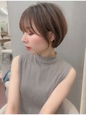 □丸みショートボブ/レイヤー/20代30代40代50代/顔周りカット