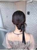 カチモリヘア シニヨン お呼ばれヘア ヘアセット