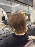 ブリーチなしダブルカラーオリーブベージュ