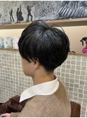 ナチュラルマッシュショート　メンズカット