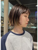 モリオ フロム ロンドン サッポロファクトリー店(morio FROM LONDON)&nbsp;morio札幌　レイヤーボブ　札幌ボブ　デザインカラー