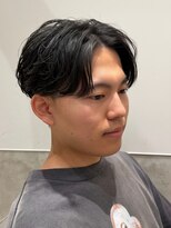 ラスト(LUAST) 波巻きスパイラルフェザーパーマフェザーショートセンターパート