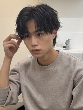 エス 新宿(es.) センターパート/シャドウパーマ[新宿/メンズ/men's]