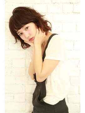 マイル(mile.s) mile.s 【マイル】ガーリーなくせ毛風ボブ