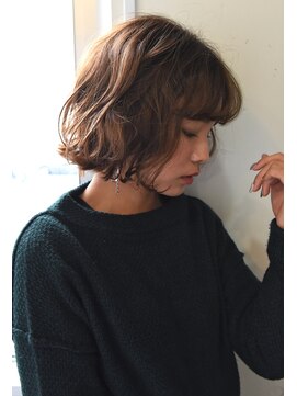 ユノ(juno) 【juno】ナチュラルゆるふわウェーブパーマ★切りっぱなしボブ