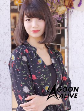 ラグーンアライブ(LAGOON ALIVE) LAGOON ALIVE　新田希望 1227 ☆小顔カット × ラベージュ☆