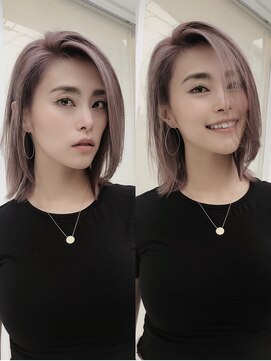 ウィルゴ(VIRGO) 色落ちしても可愛いピンクアッシュ×外ハネ小顔ミディアム☆