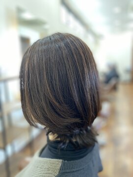 ヘアーミックス ニット(hair mix nitt) 大人の外ハネミディ