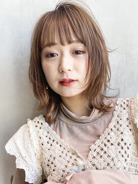 アイティー バイ アルバム 中野店(IT by ALBUM) ミディアムレイヤー_グレージュカラーシルキーベージュ_8216