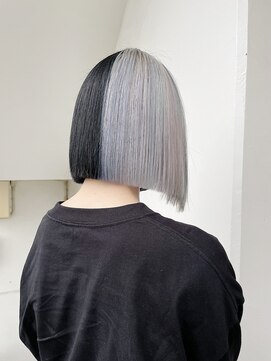 サロンドミルク 溝の口店(salon de MiLK) ＊白黒映画でも綺麗に映えるモード感マックスなツートーンカラー