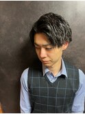 ツーブロック×パーマ