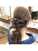 *ヘアセット*ローシニョン* パールベージュ*