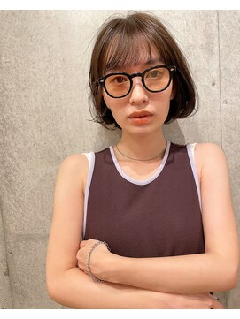 ブランド(BLANDO) 大人ボブ　スロウカラー　30代40代　シースルーバング　モテ髪