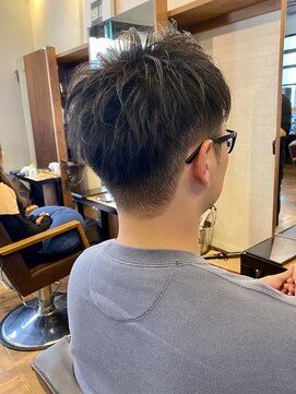 アイリーヘアデザイン(IRIE HAIR DESIGN) 【IRIE HAIR赤坂】束感ショート×アップバング×ツーブロック