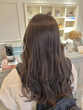 フレーム へアアンドトリートメント 天王寺北口店(FRAME) [FRAME 天王寺北口店] 艶カラー透け感グレージュ