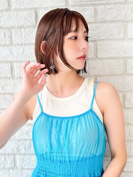 ドーチェ 池田店(DOCHE) チョコレートブラウン×ツヤ感ボブ