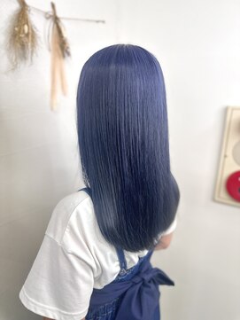 トリニティ 本厚木(trinity) アッシュブルー ダブルカラー ブリーチ ケアブリーチ 本厚木