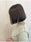 ボブ × ブラウンベージュ