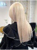 ミルクティーベージュダブルカラーケアブリーチインナーカラー