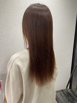アジールヘア 所沢プロペ通り店(agir hair) レッドブラウンピンクブラウン暖色カラー所沢