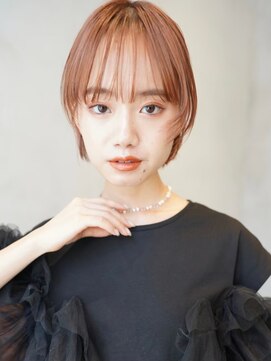 ニコ トウキョウ 渋谷(nico TOKYO) 切りっぱなし/ボブ/ピンクブラウン