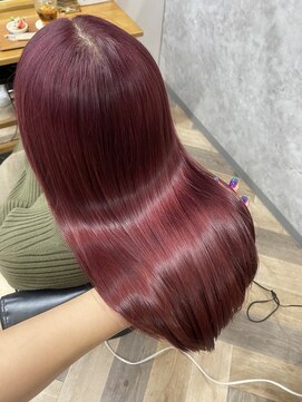 マーレ(MARLE./) 艶々ディープレッドカラー