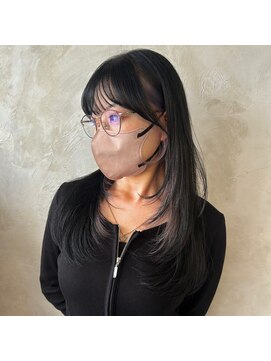 ニコ シモノセキ(NIKO Shimonoseki) ワンカールレイヤー/インナーカラー/purpleカラー