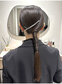 【ヘアセット】タイト編み下ろし/着物