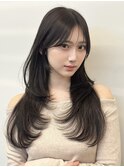人気レイヤーカット 韓国ヘア ワンホンヘア 顔まわりカット 大宮