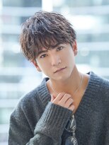 アルファ 新宿(alpha)&nbsp;サーフカール/ 刈り上げセンターパート/ブルーブラック[新宿駅]