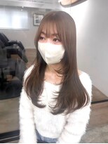 ヘアサロン エフ 渋谷(F)&nbsp;#レイヤー#フェイスレイヤー#ベージュブラウン